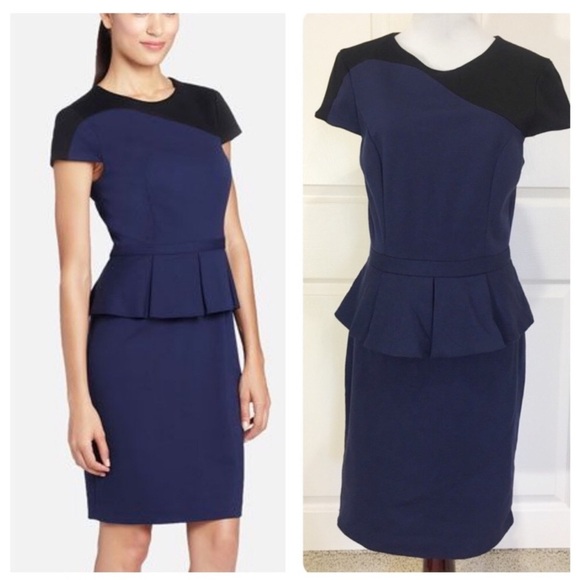 Cynthia Steffe Peplum Career Dress Size 8 NWT - Picture 1 of 7